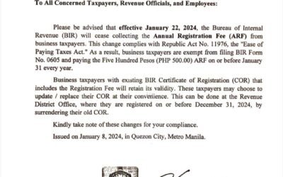 BIR Annual Registration Fee Scrapped: A Win for Filipino Businesses